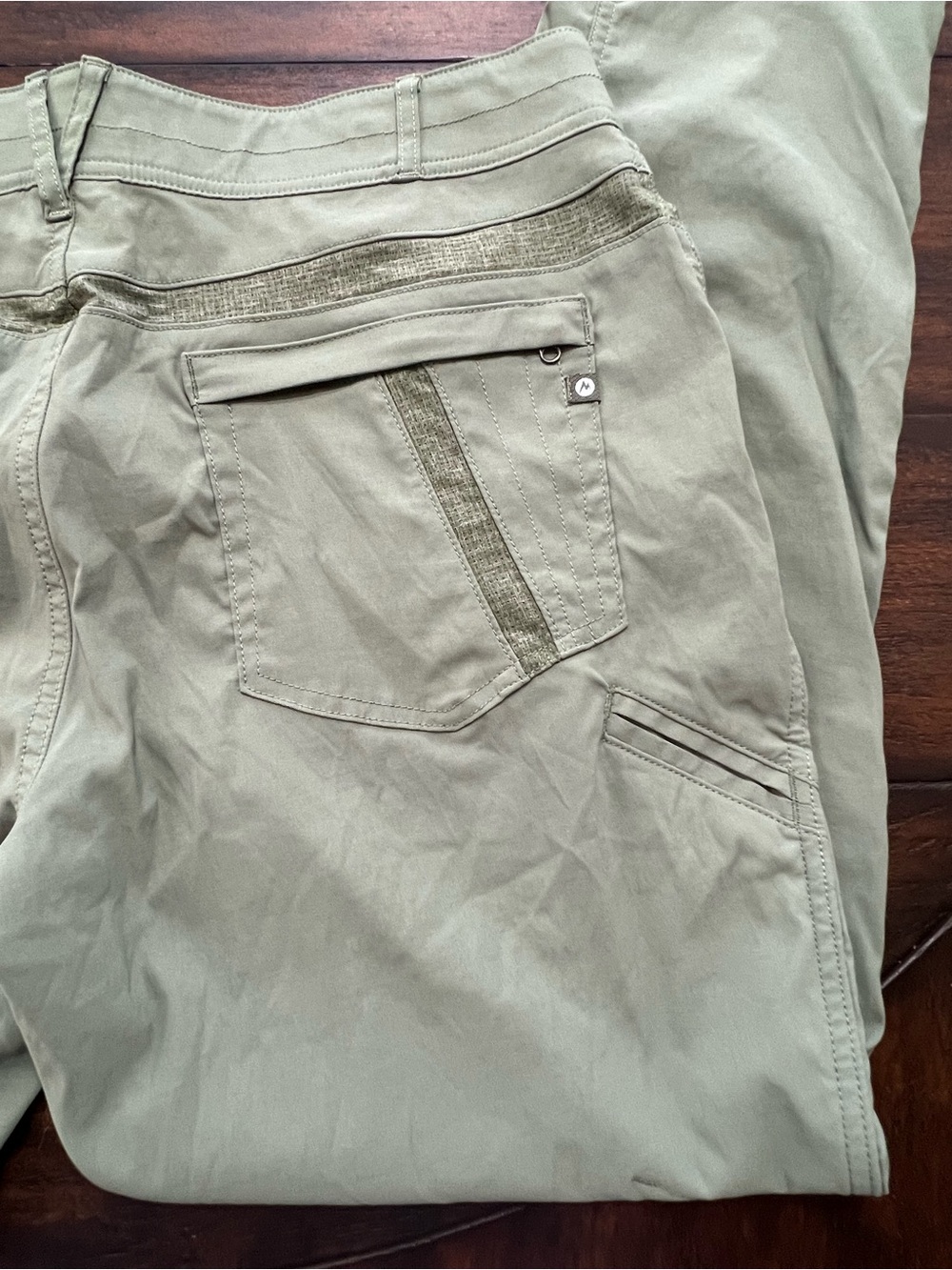 Marmot Women’s Pants Green Ankle Skinny Casual Outdoor Hiking Pockets Size 10 - Picture 4 of 12